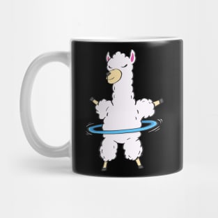 Hulahoop Lama Hooping Alpaka Fitness Fun Mug